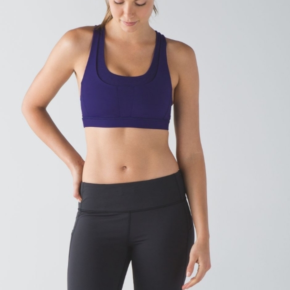 Lululemon Run Stuff Your Bra III (Power Mesh)Emperor Blue - Picture 2 of 7